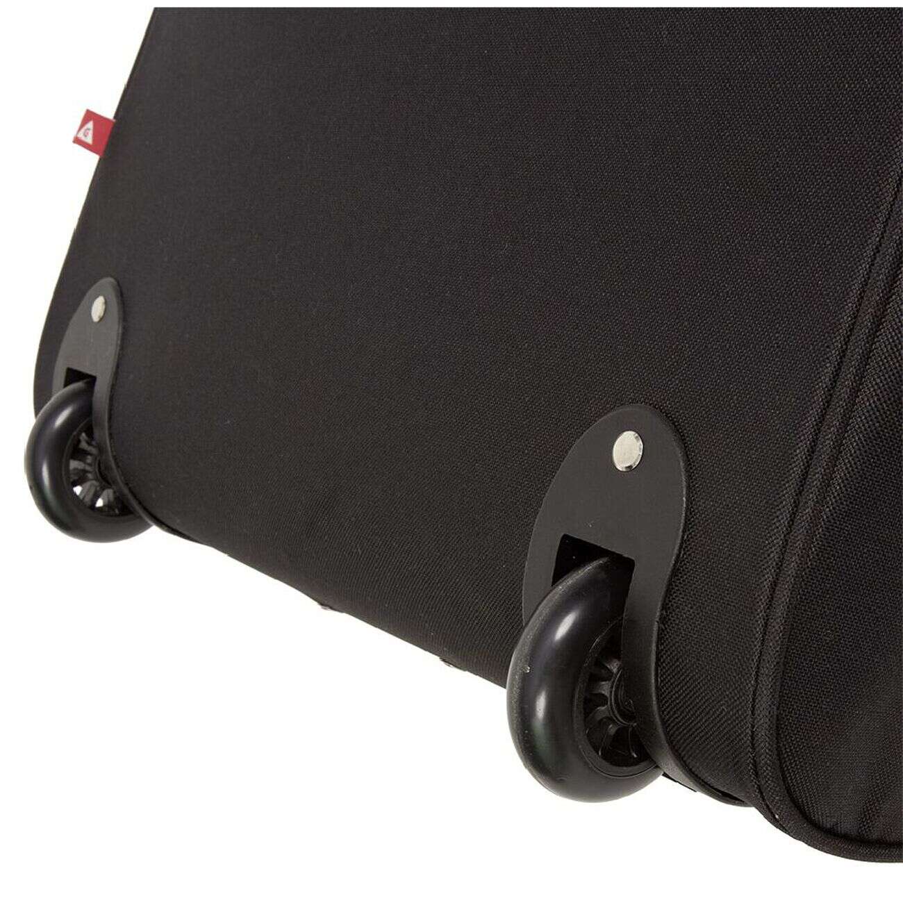 Valise trolley souple 2 roues 54L noir H60cm