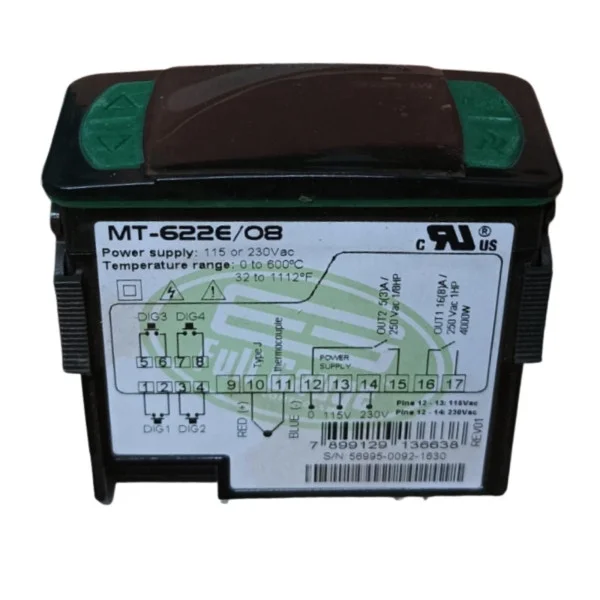 Full Gauge MT-622E Electronic Control Heating Temperature 1 Sensor, 2 Outlet 110/220V