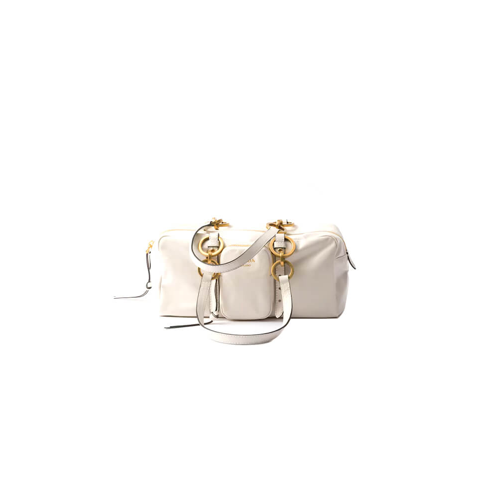 Prada Dangle medium leather top-handle bag(HIGH-END GRADE)