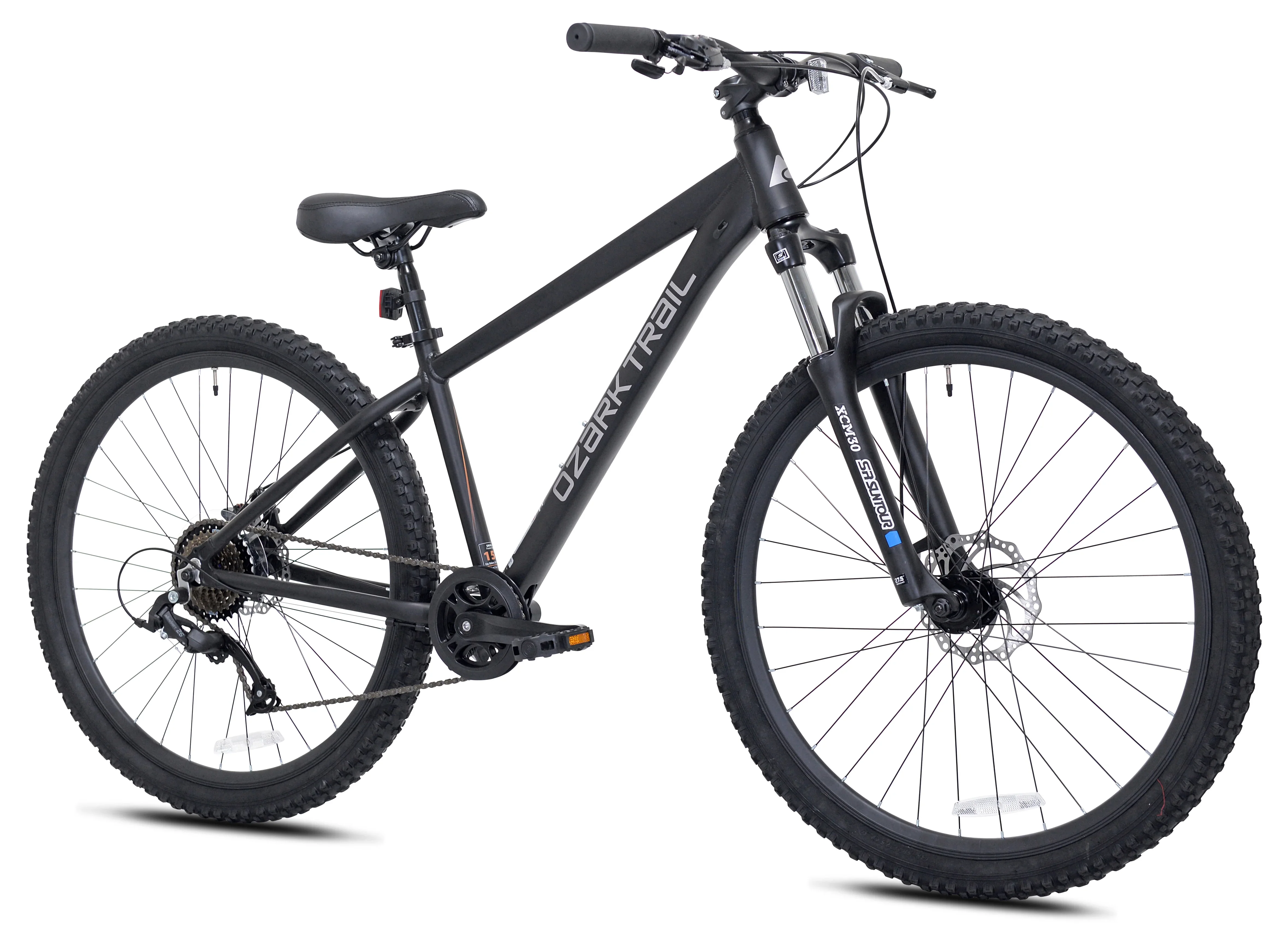 Ozark Trail 27.5 Vibe Mountain Bicycle, Small Frame, Fits Riders 5'0 - 5'6, Black, Adult, Unisex