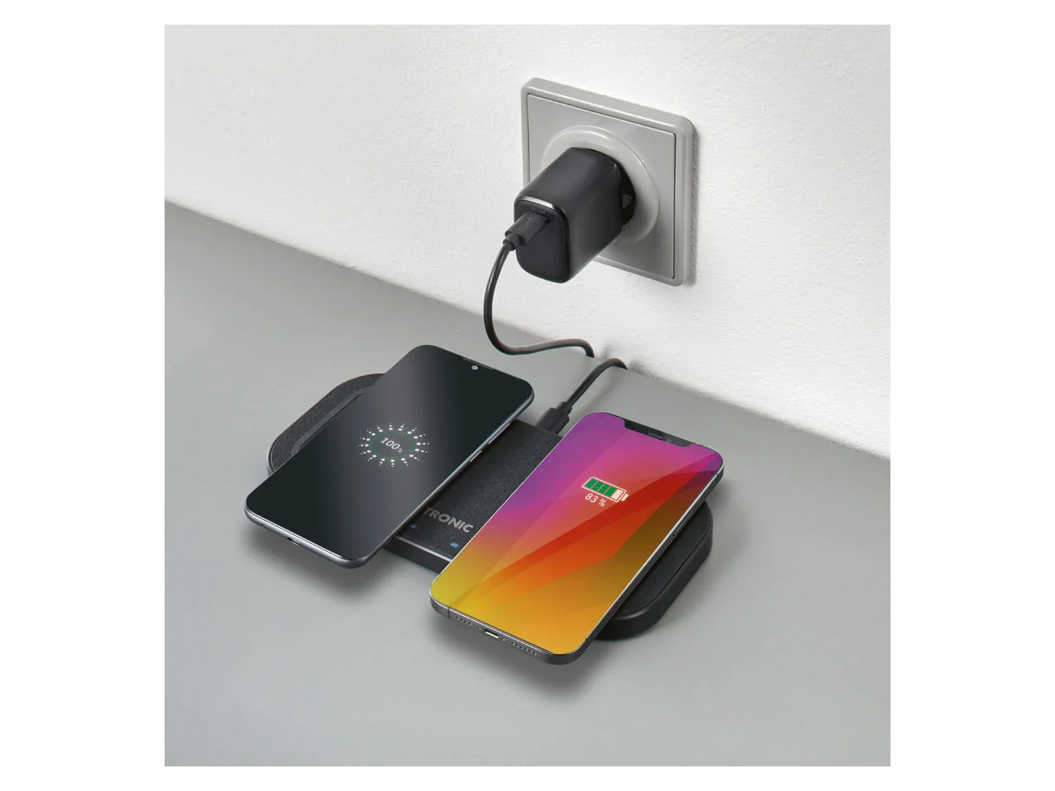 TRONIC Bloc de chargement Dual, 30 W