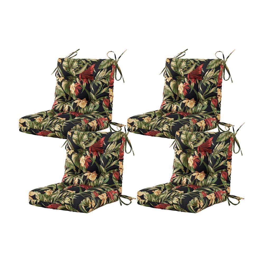 Seat/Back Outdoor Chair Cushion Patio Cushion Tie Tufted Replacement for Patio Furniture 20 in. X20 in. X4 in.
