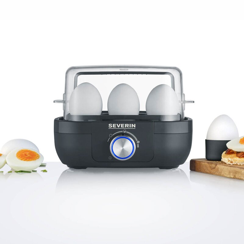 Eggekoker EK3166 med elektronisk kontroll 6 egg svart