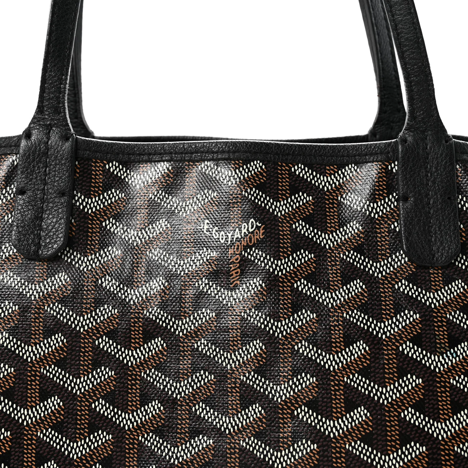 Goyardine Reversible Anjou PM Black