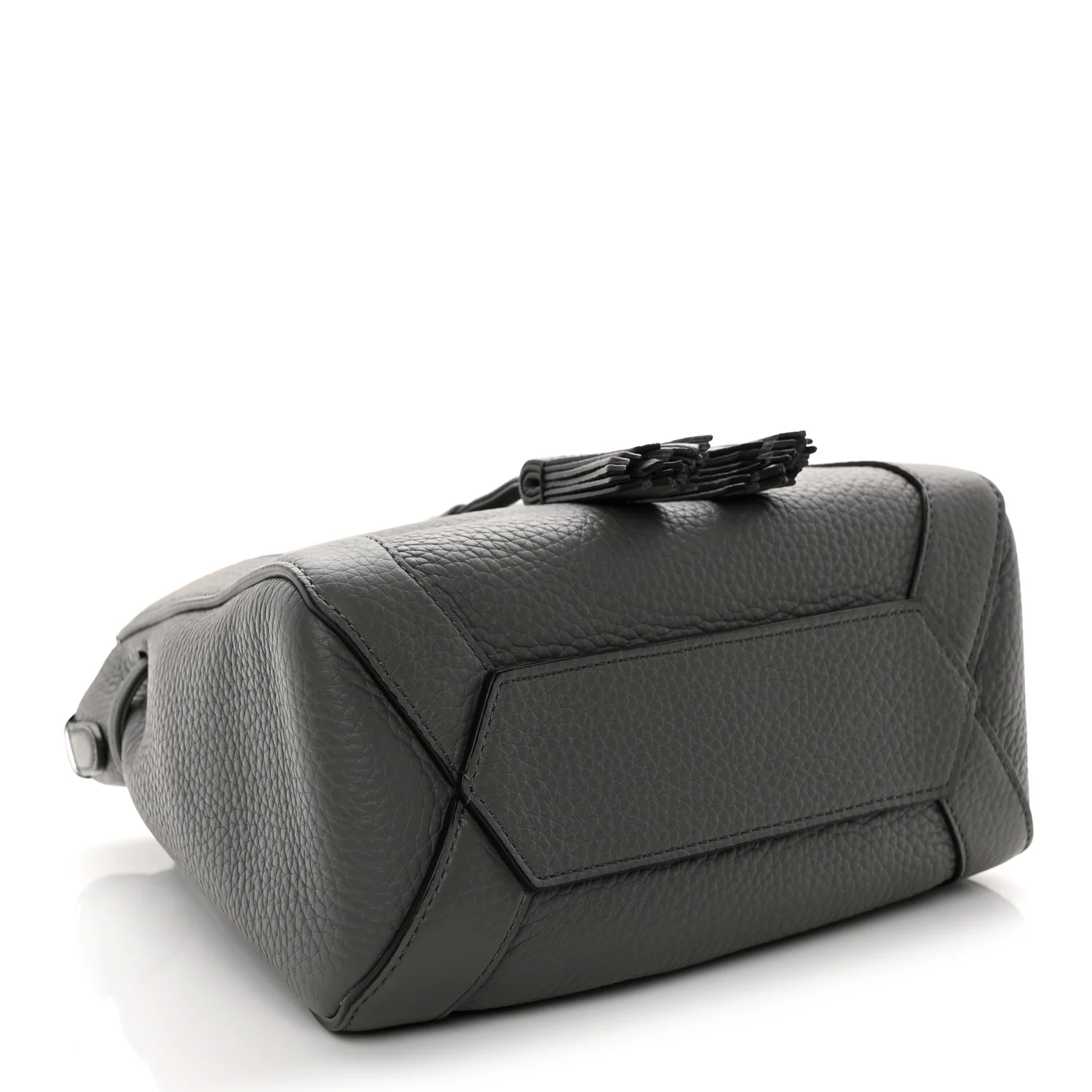 Heavy Grain Calfskin Mini Millie Charcoal