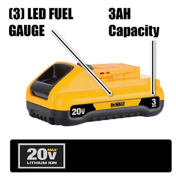 20V MAX XR Cordless Brushless Compact Reciprocating Saw with (1) 20V 3.0Ah Battery and Charger - Image 4