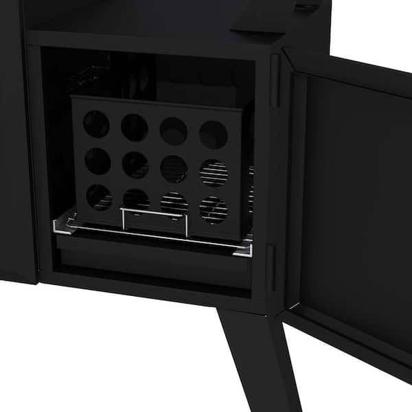 Vertical Wide Body Offset Charcoal Smoker - Image 7