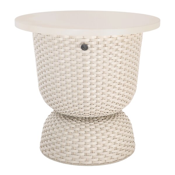 Twist bord med oppbevaring 44x43 cm champagne