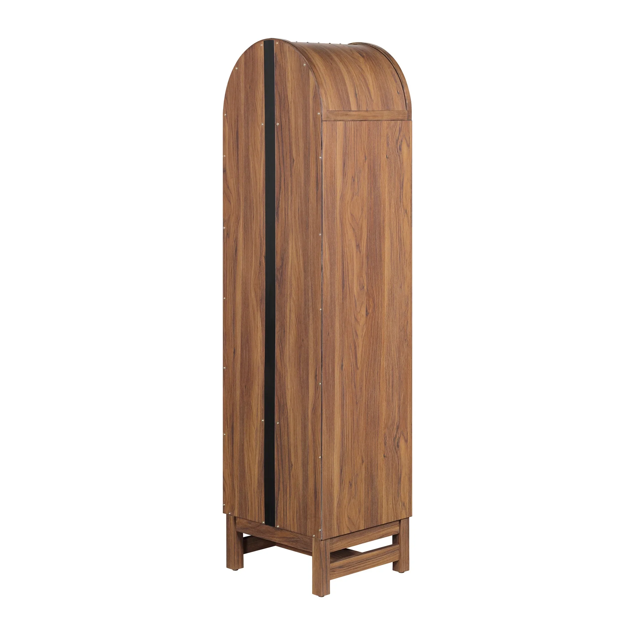Better Homes & Gardens Juliet Narrow Arch Bookcase, Rich Black and Light Honey