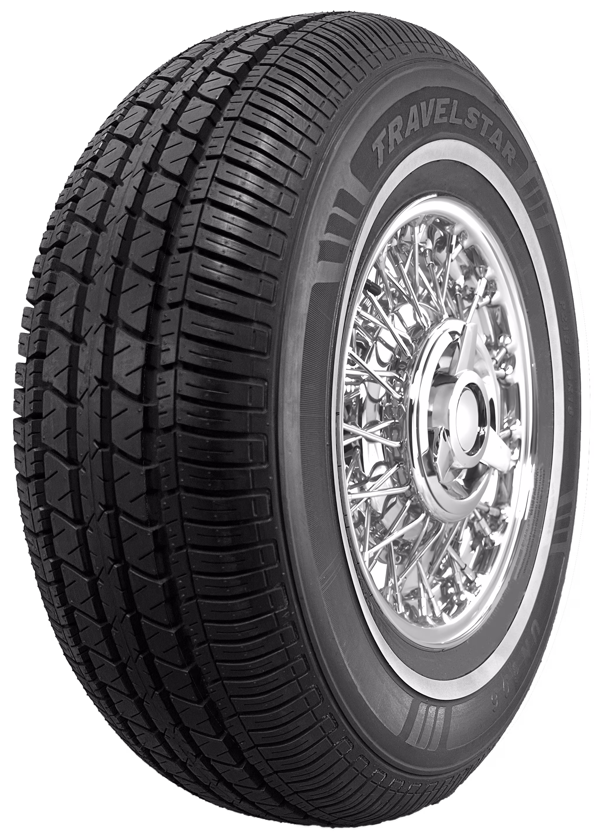 Travelstar UN106 All-Season 205/75R15 205/75/15 97S Passenger Tire White Wall 18mm(No Rim)