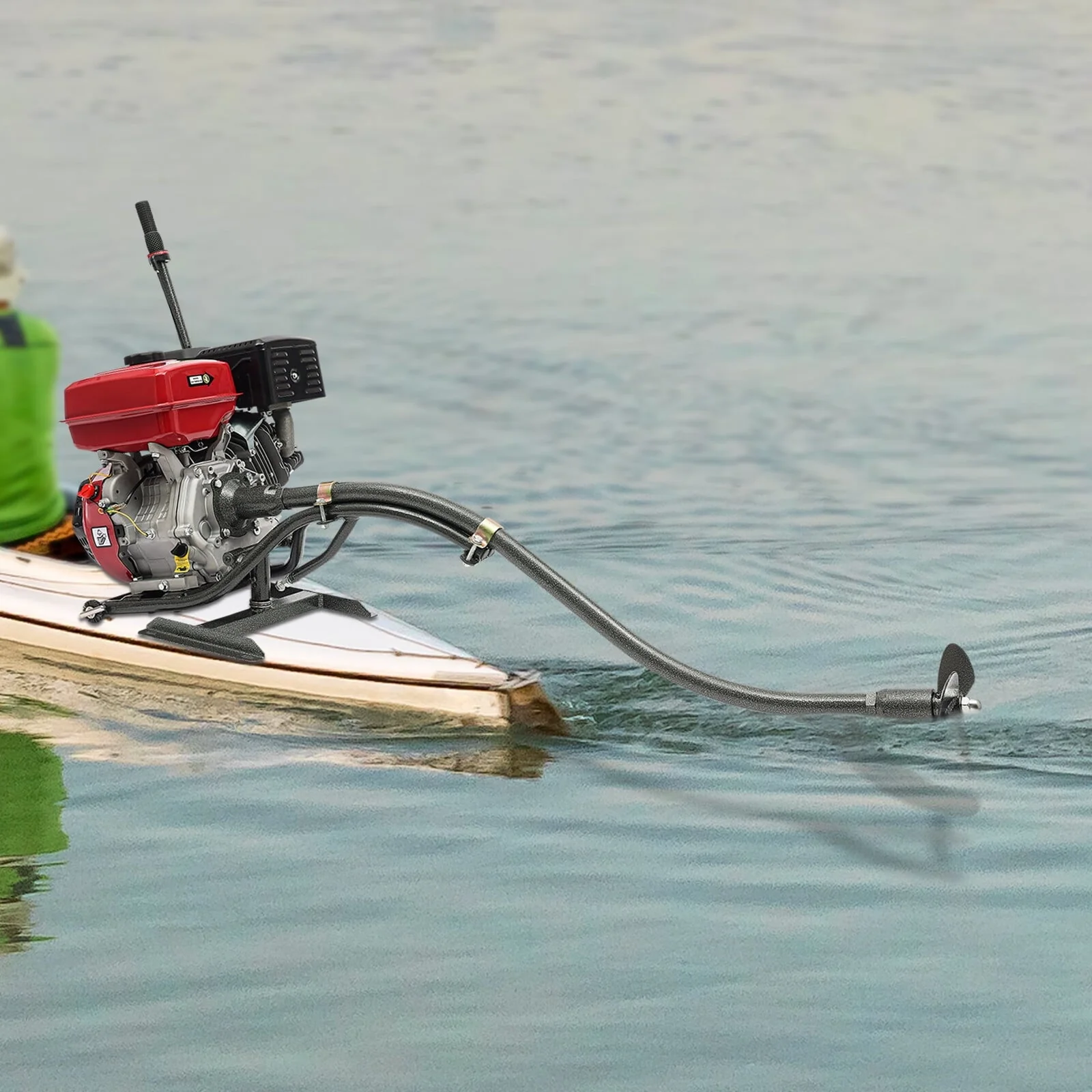 15HP 4 Stroke Outboard Motor, 420CC GB420 Single Cylinder General Gasoline Fishing Boat Engine+Bracket Image 3