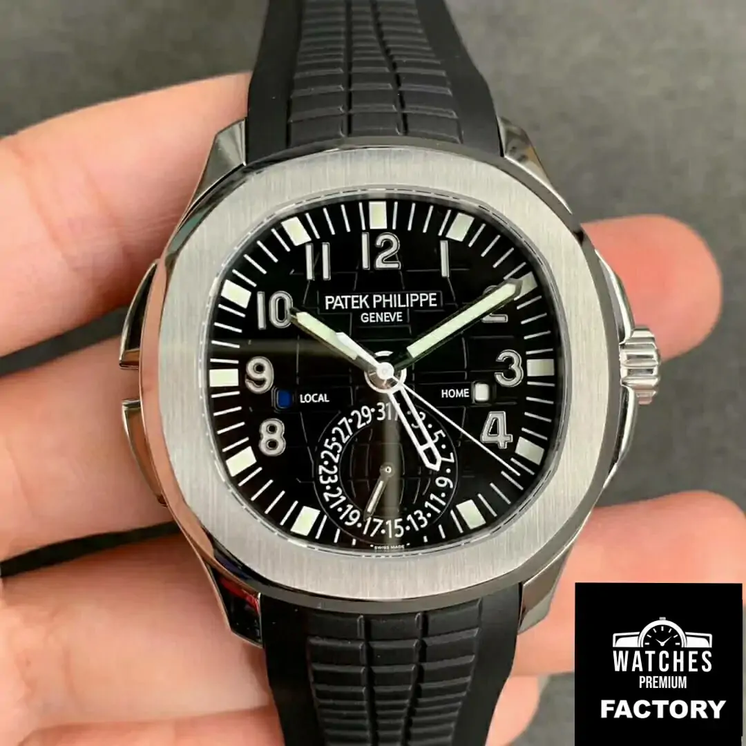 Patek Philippe Aquanaut 5164A-001 GR Factory Black Strap