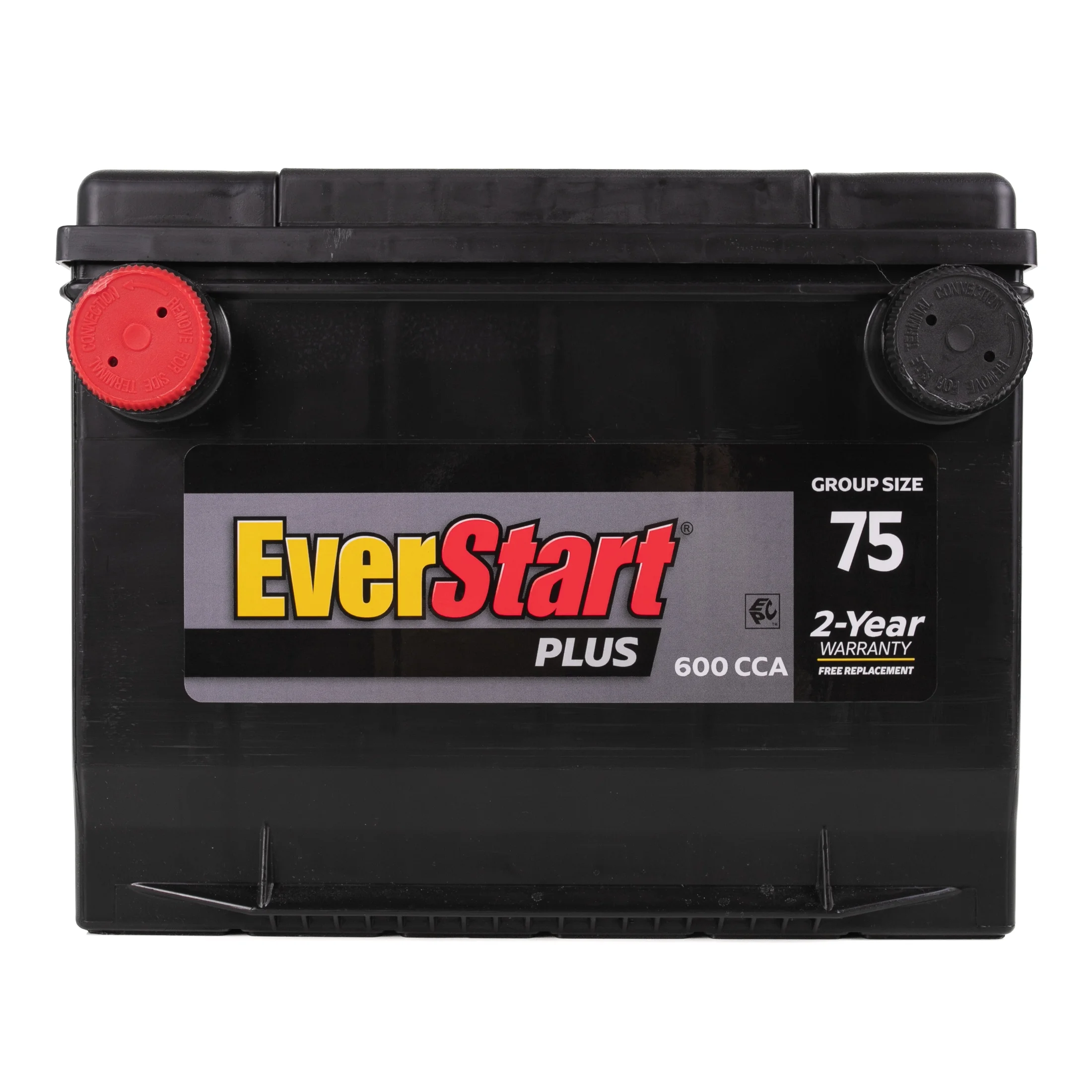 Plus Lead Acid Automotive Battery, Group Size 75 (12 Volt/600 CCA) - Image 2