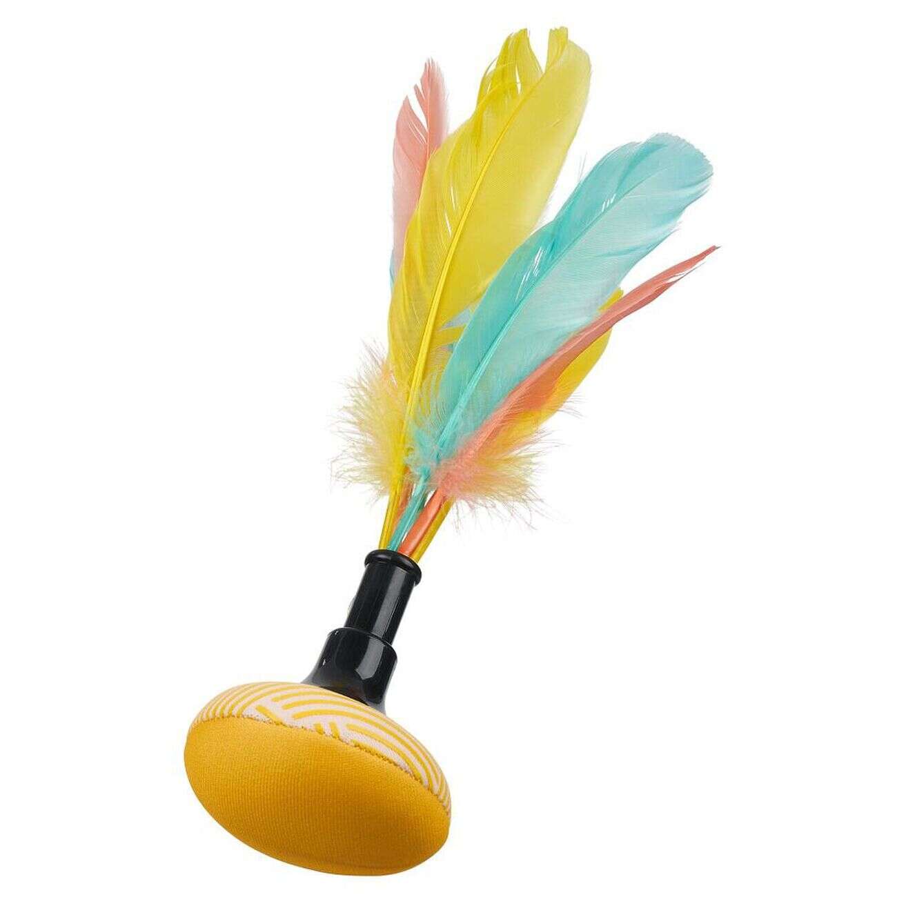 Jeu pétéca Ø7xH25cm base jaune