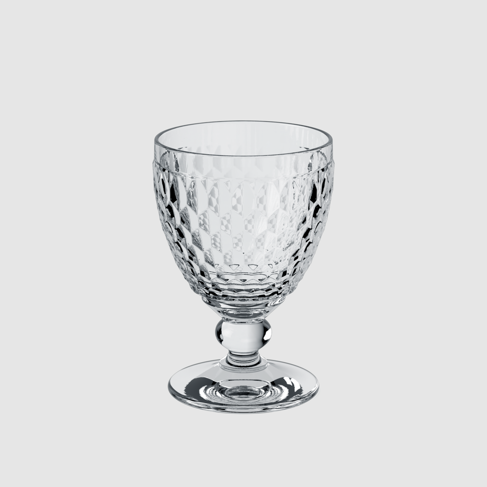Boston Red wine glass - Clear, 6.8 oz, crystal glass
