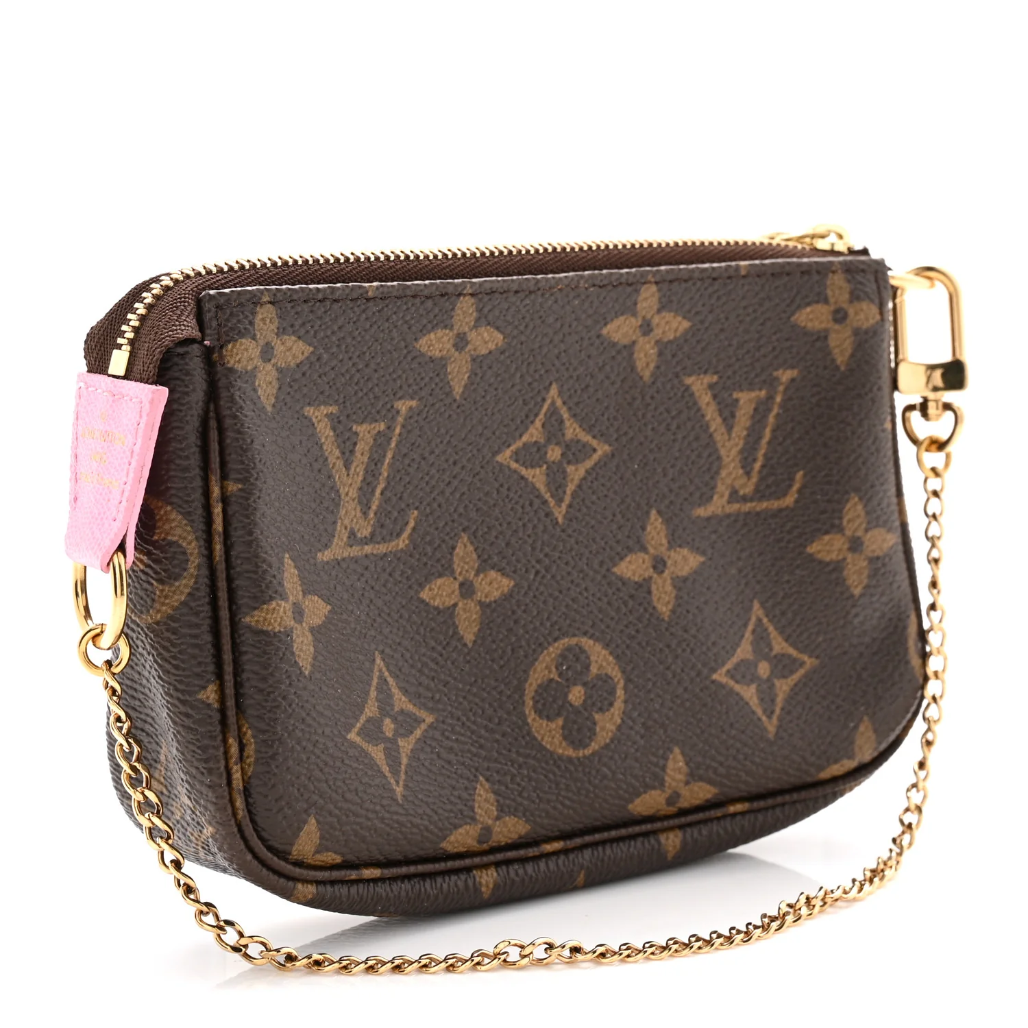 Monogram 2022 Christmas Animation Paris Mini Pochette Accessories Pink
