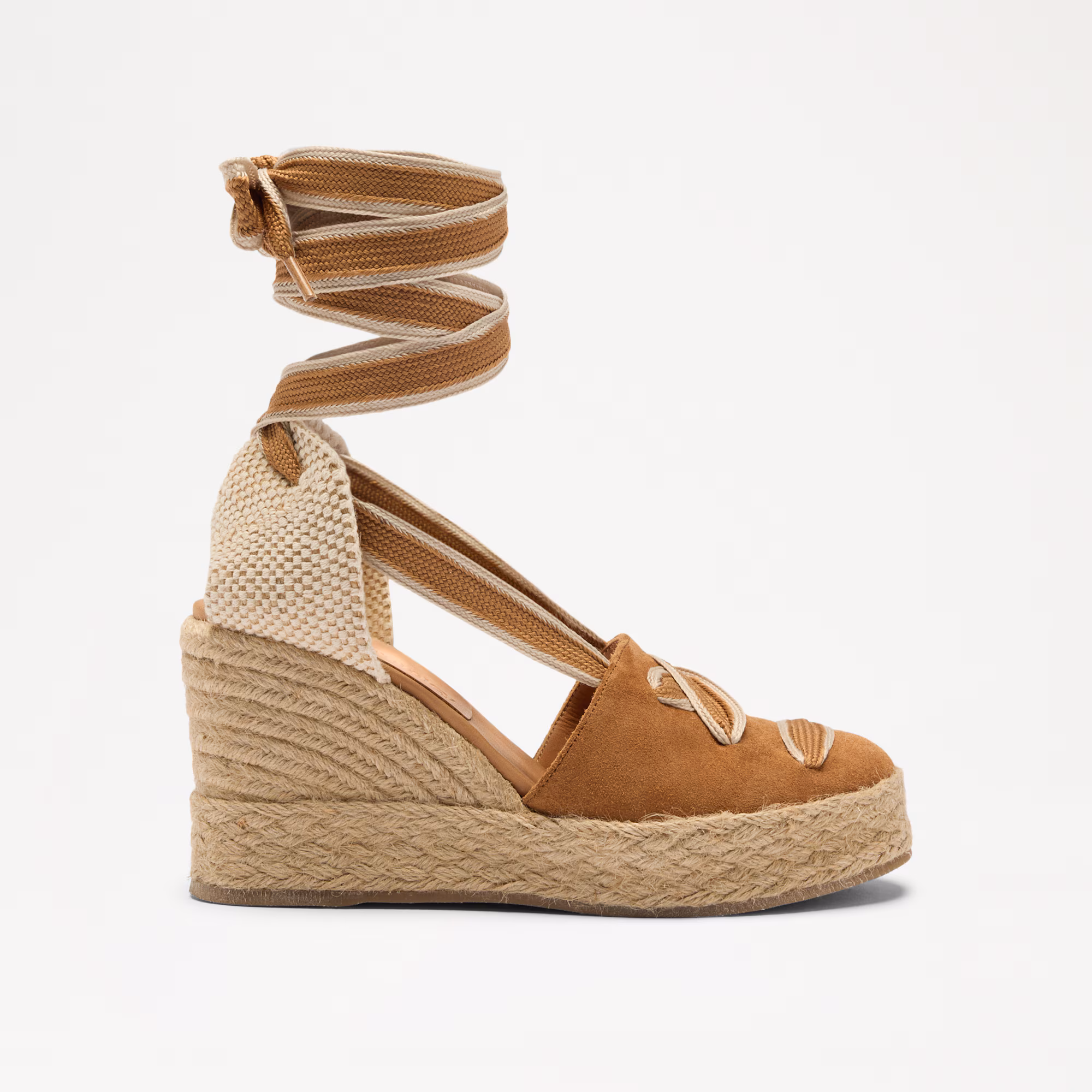 Hale Tie<br>Lace Up Espadrille Wedge