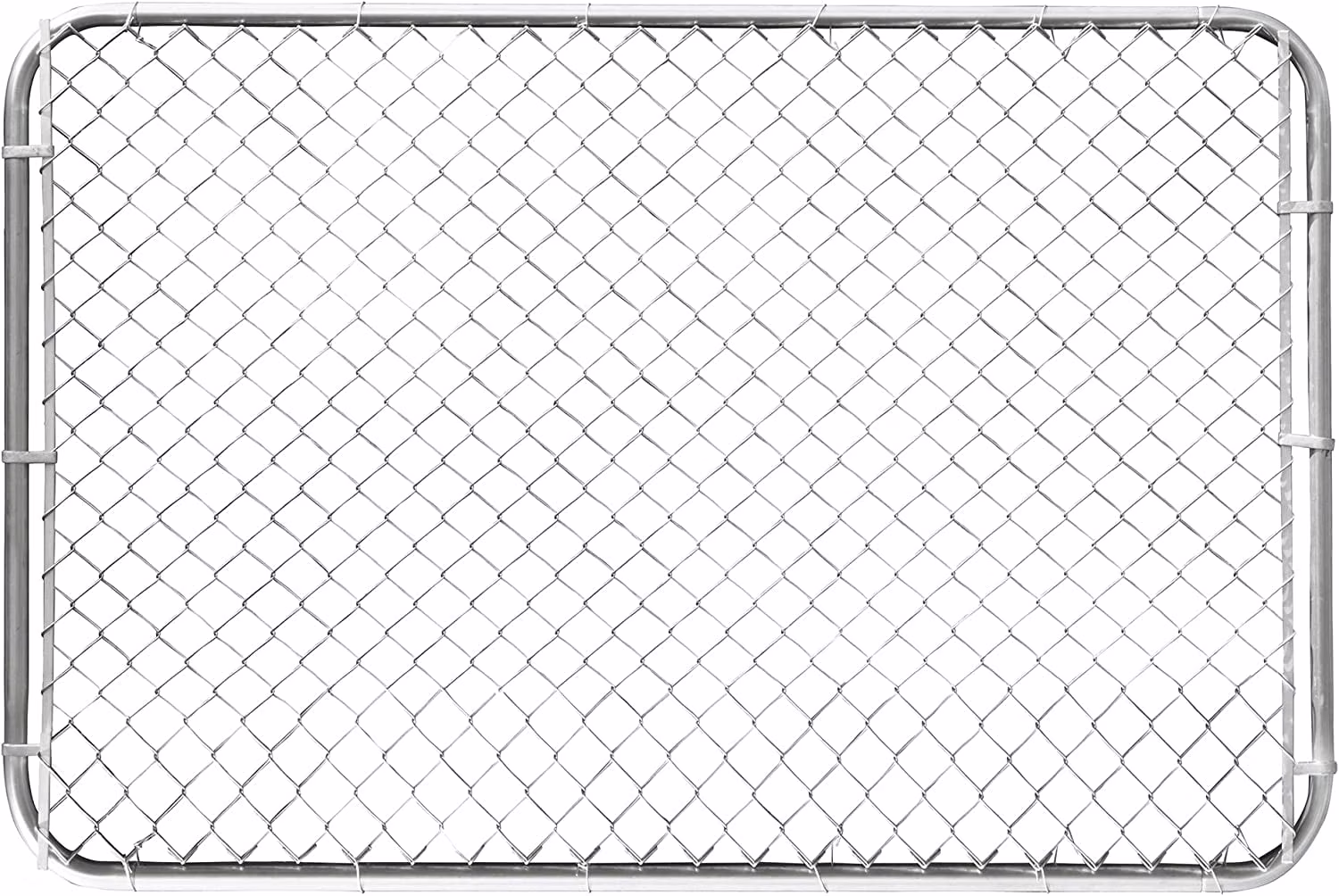 HITTITE Adjustable Chain Link Gate Kit, Anti-Rust Outdoor Garden Fence, Heavy Duty Pedestrian Walking Gate for Residential, Yard, Entry Way, 26-72 Wide x 4' High