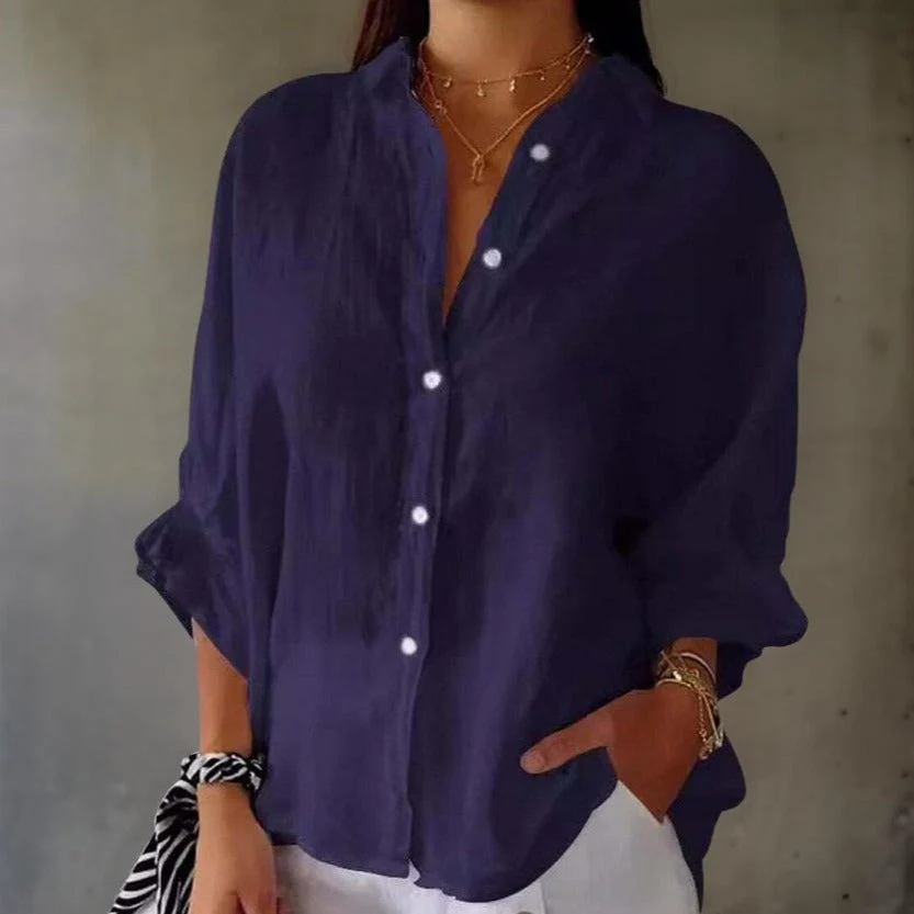Linda - Élégante Blouse En Lin