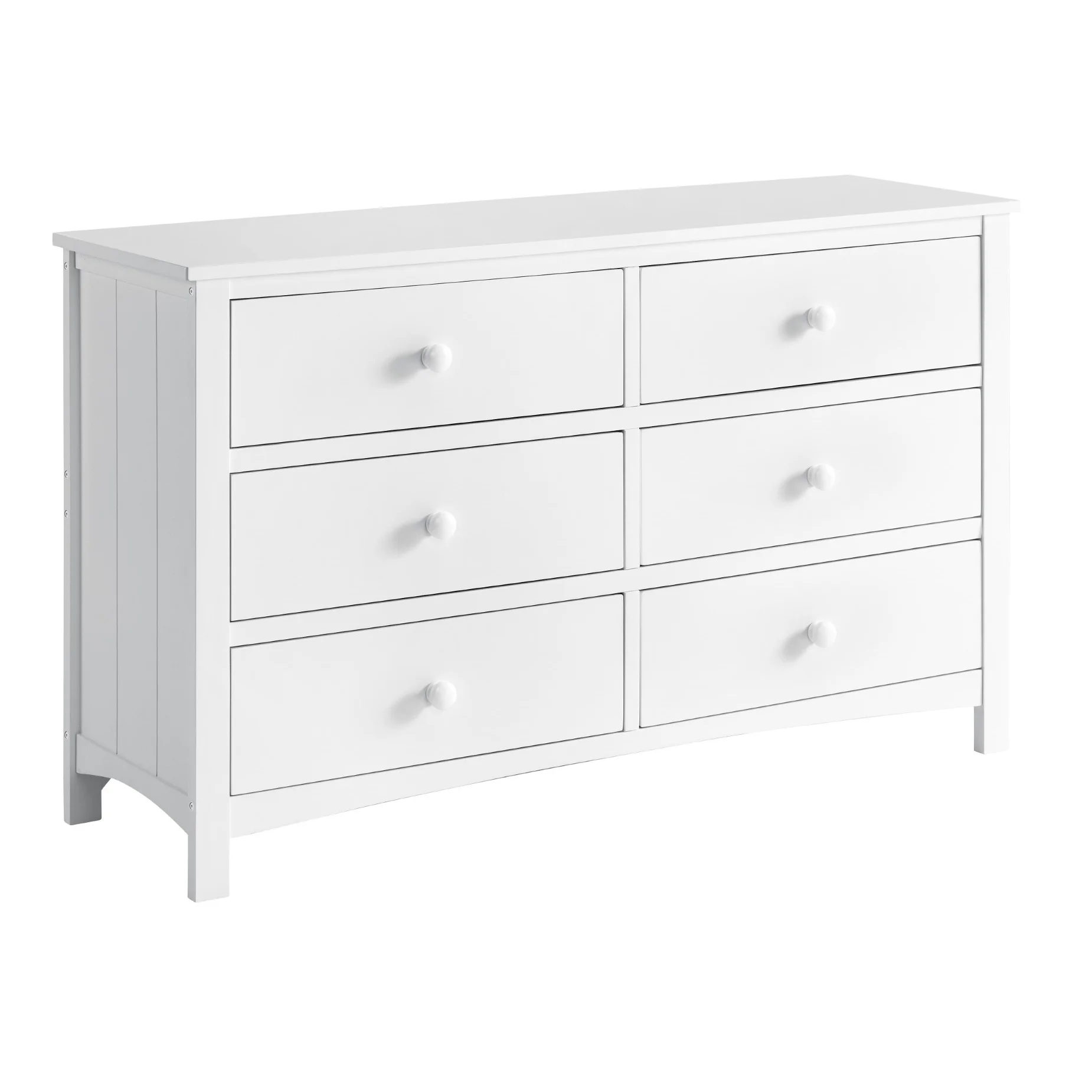 Universal 6 Drawer Dresser, Snow White(Snow White) Image 6