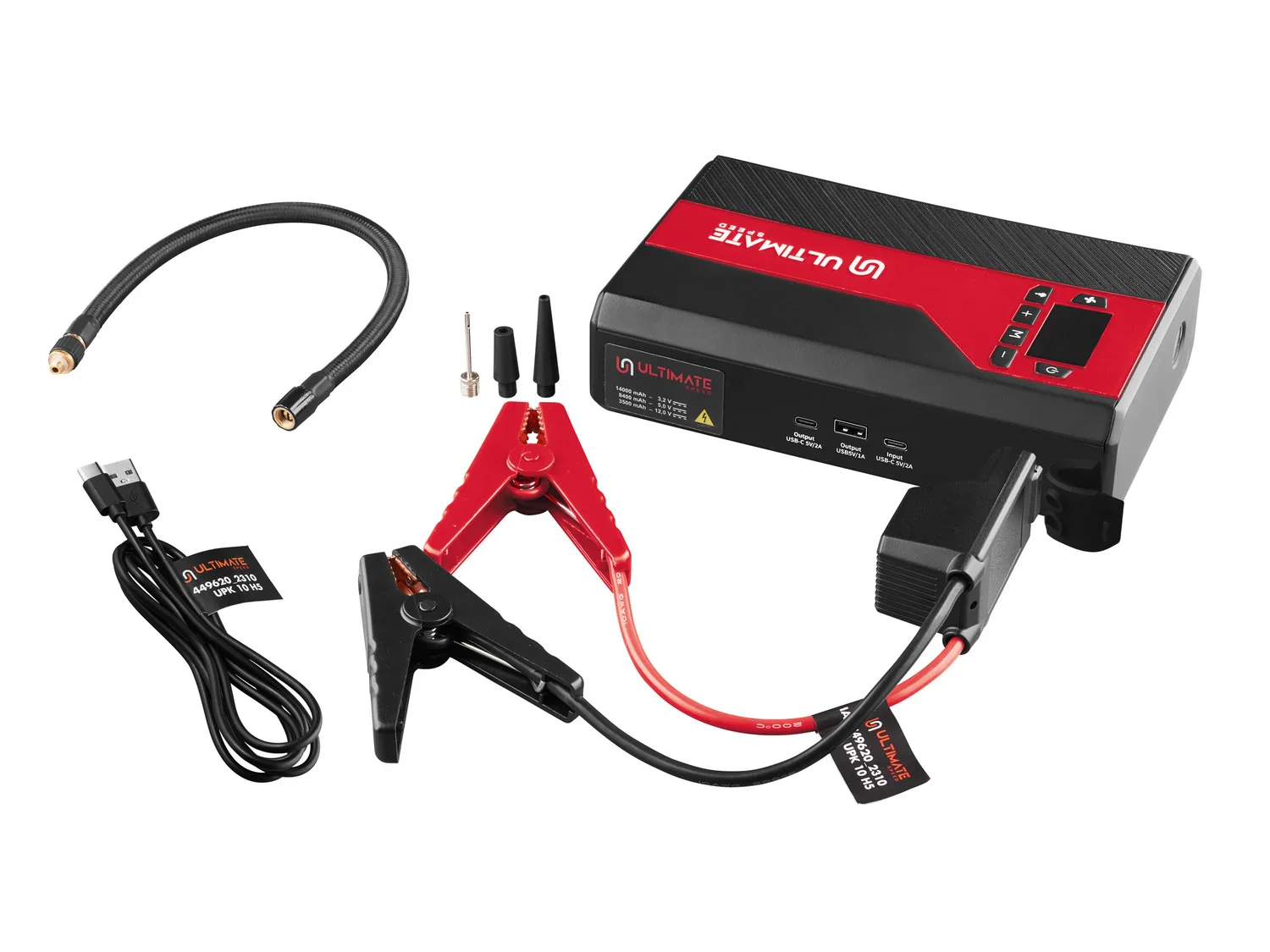 ULTIMATE SPEED Batterie externe Powerbank avec compresseur UPK 10 H5
