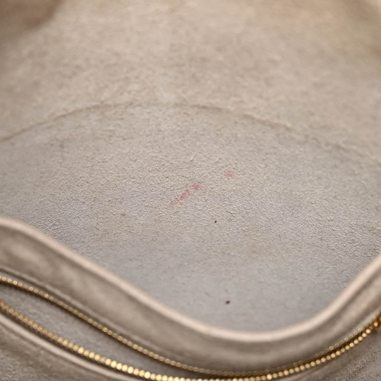 Soft Grained Calfskin Small Sangle Bucket Bag Light Taupe