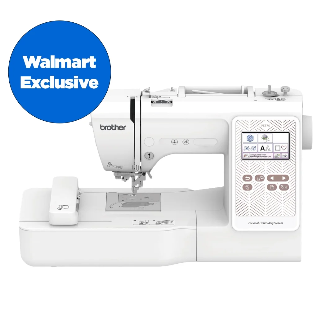Brother PE570 Embroidery Machine with 135 Built - in Designs, Wireless Connectivity, and Artspira App Integration