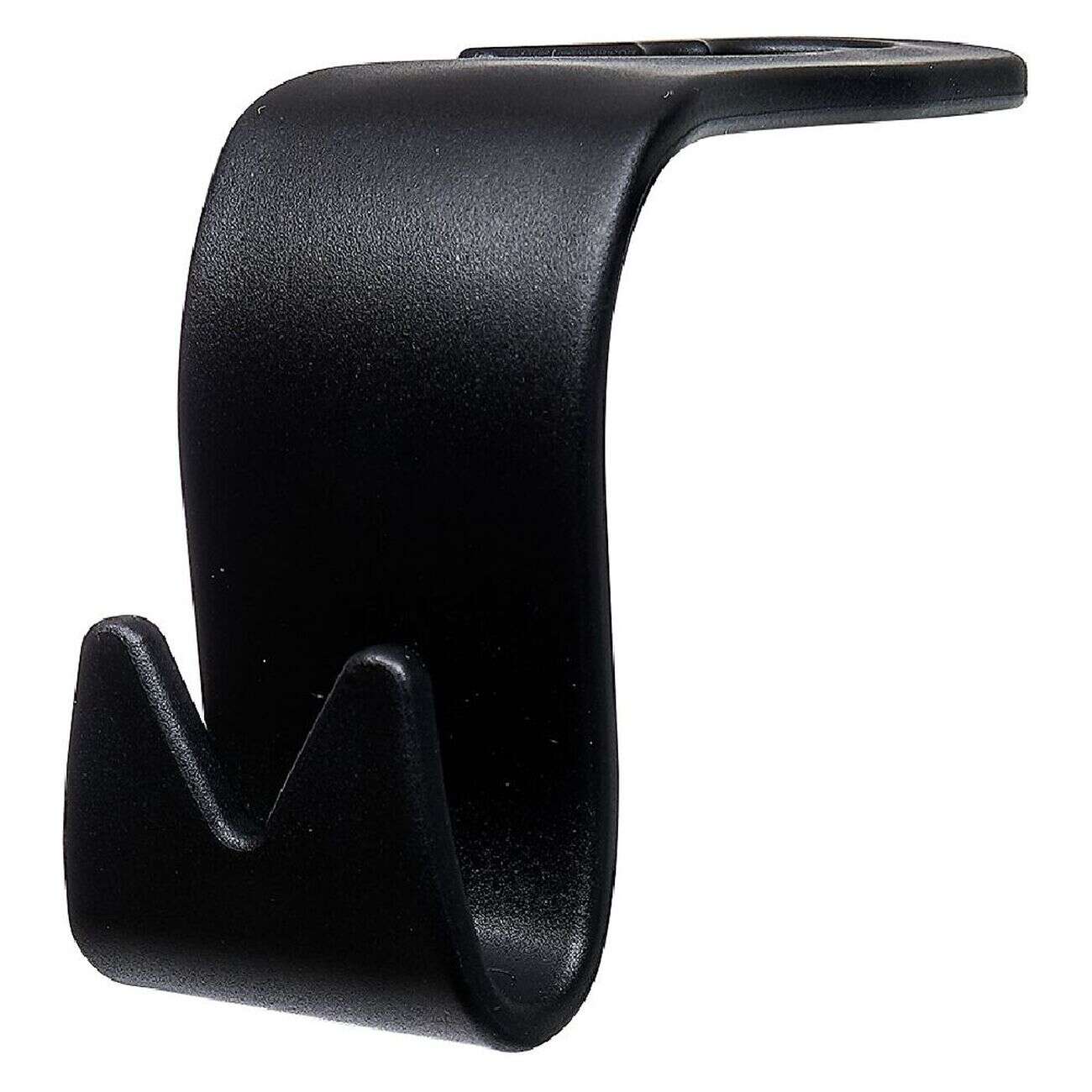 Crochet rangement appuie-tête noir double (2 pièces)