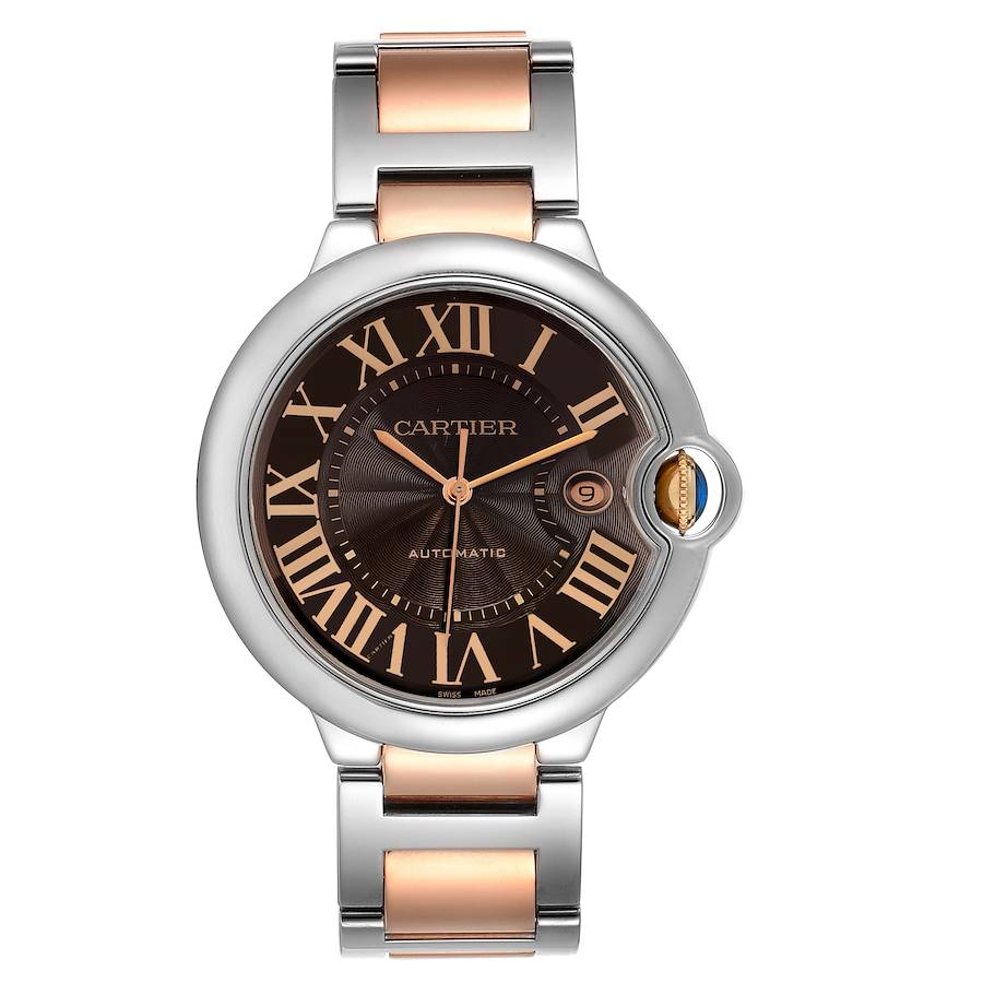[Super Clone]BALLON BLEU Rose Gold Mix Chocolate 42mm