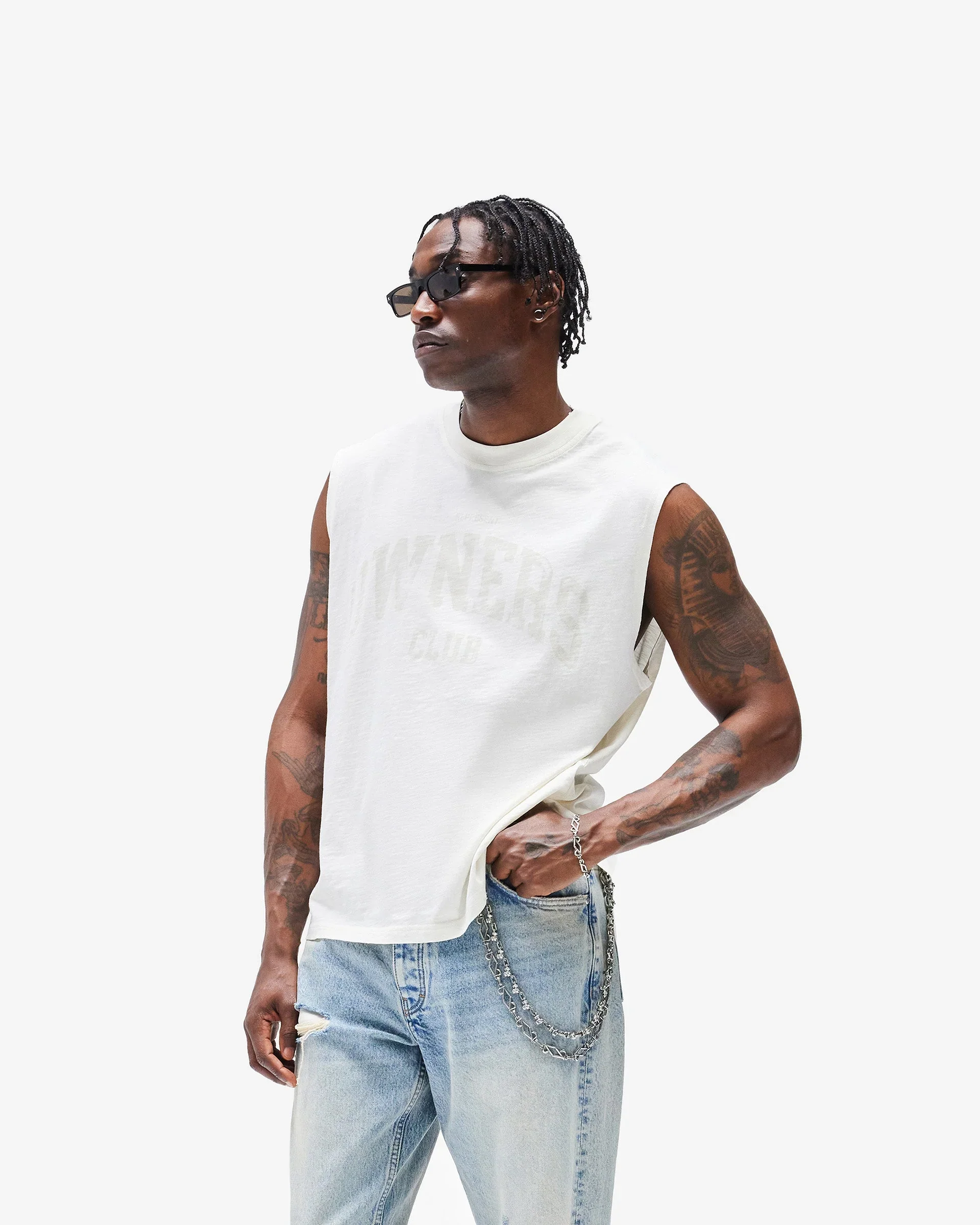 Represent Owners Club Tank - Chalk