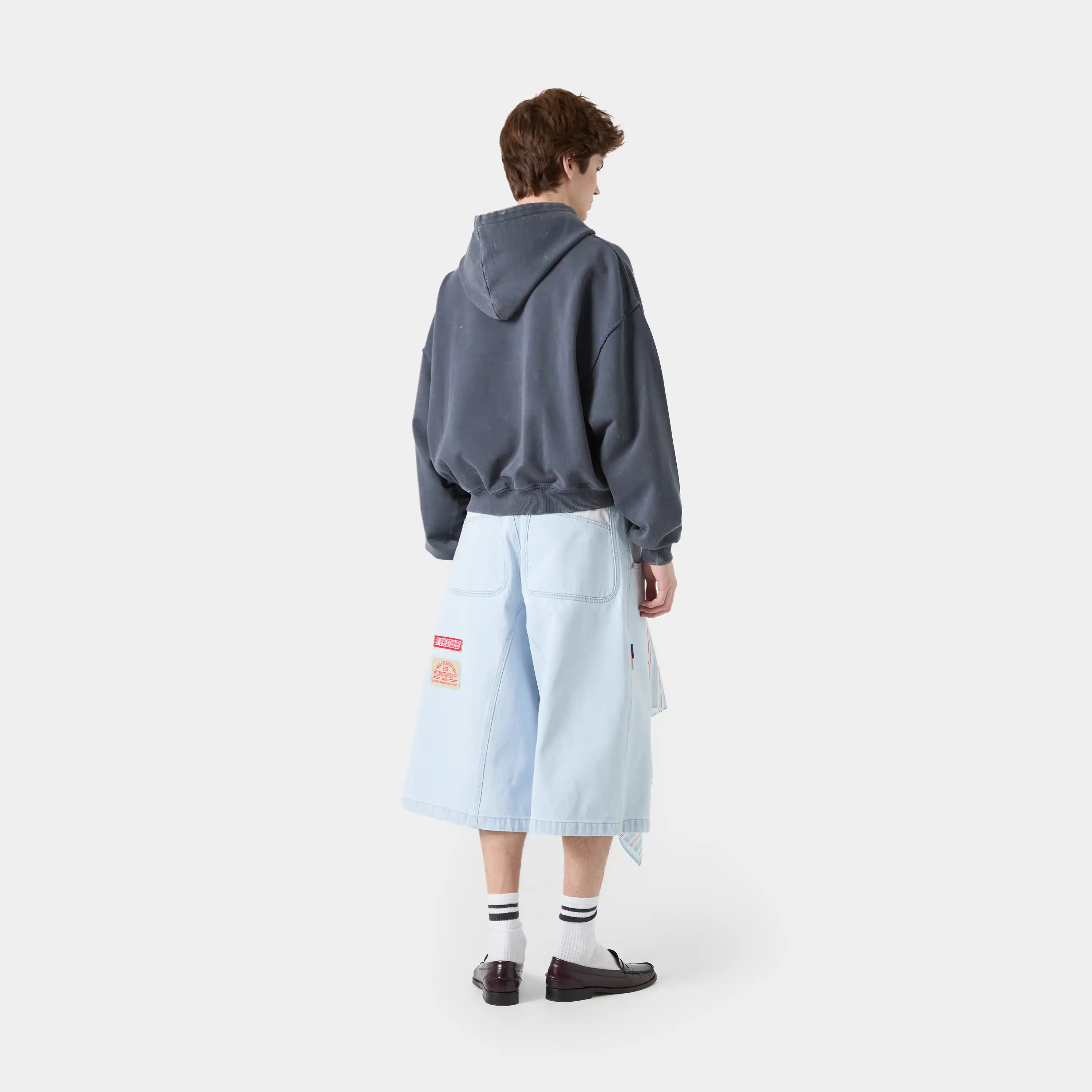 Min Ombre Blued Oversized Hoodie