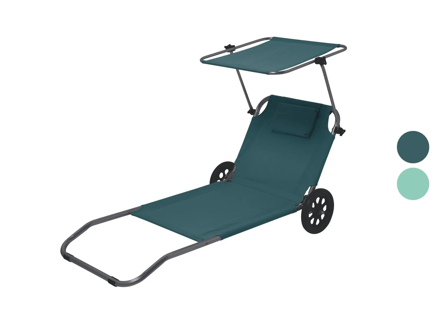 CRIVIT Chaise de plage  roulettes
