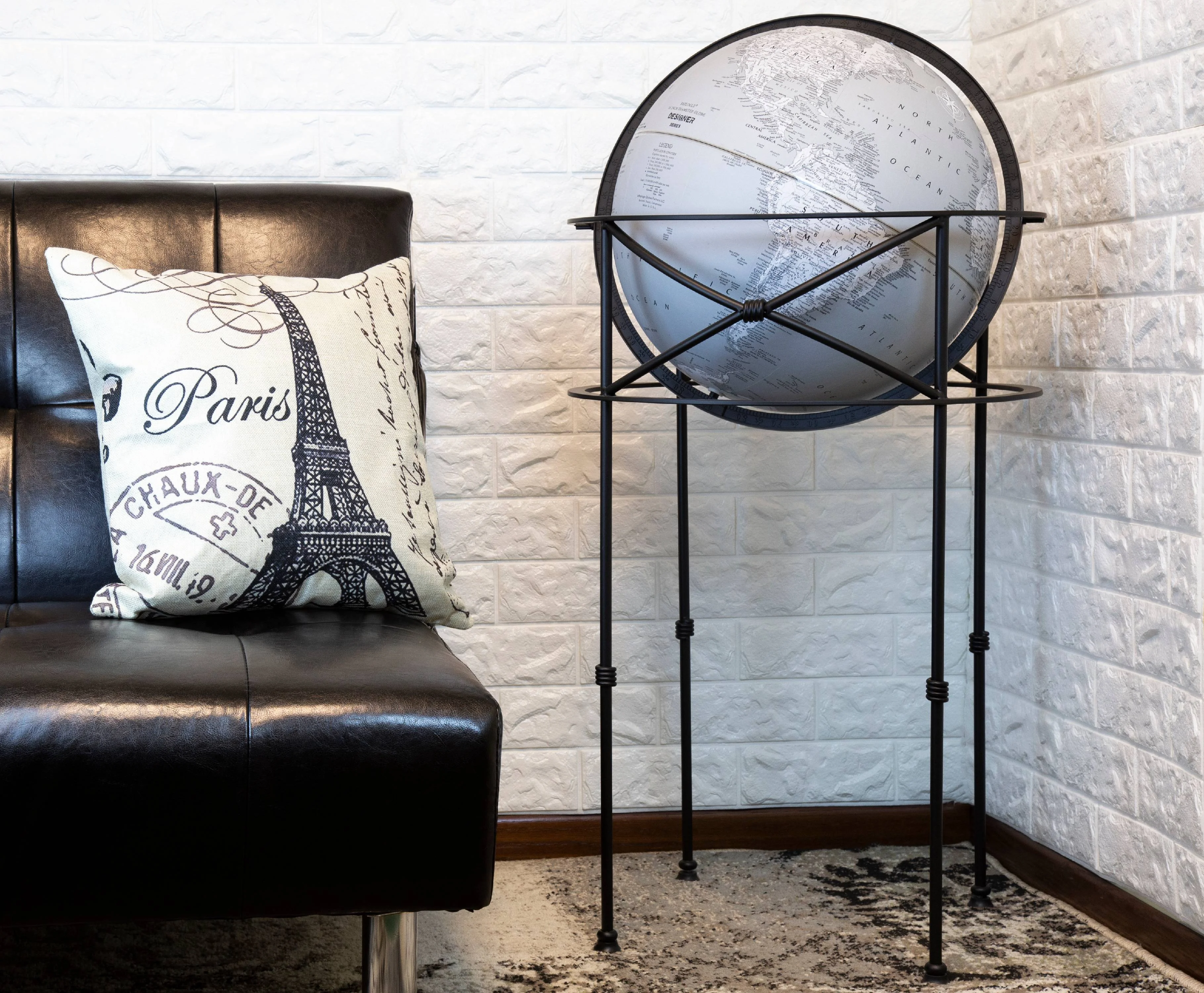 Replogle Dawson Floor Globe, Grey(16" Diameter)