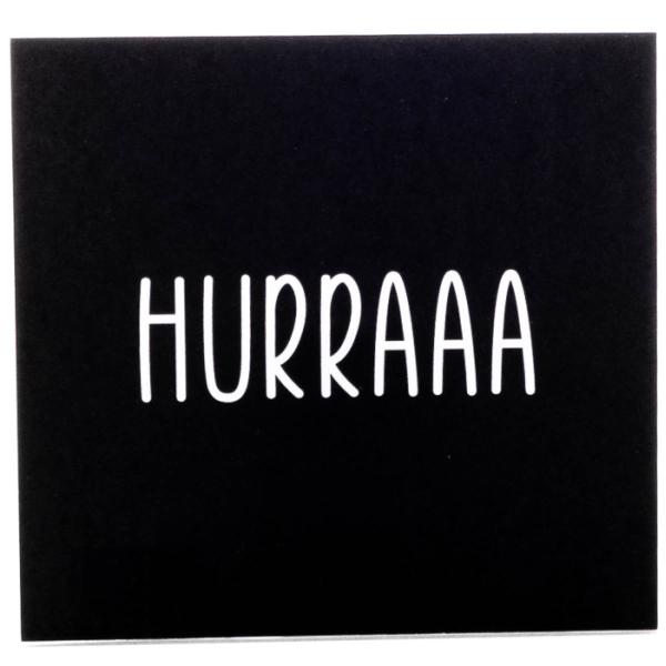 Kort 8x8 cm hurra