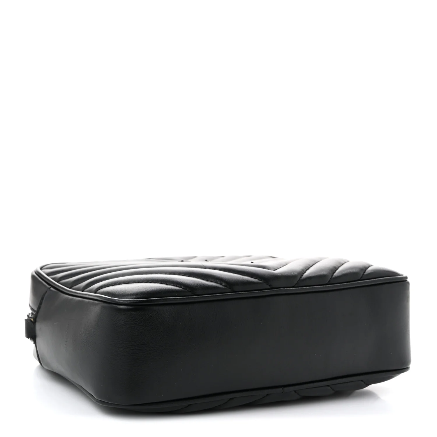 Calfskin Matelasse Monogram Monochrome Lou Camera Bag Black