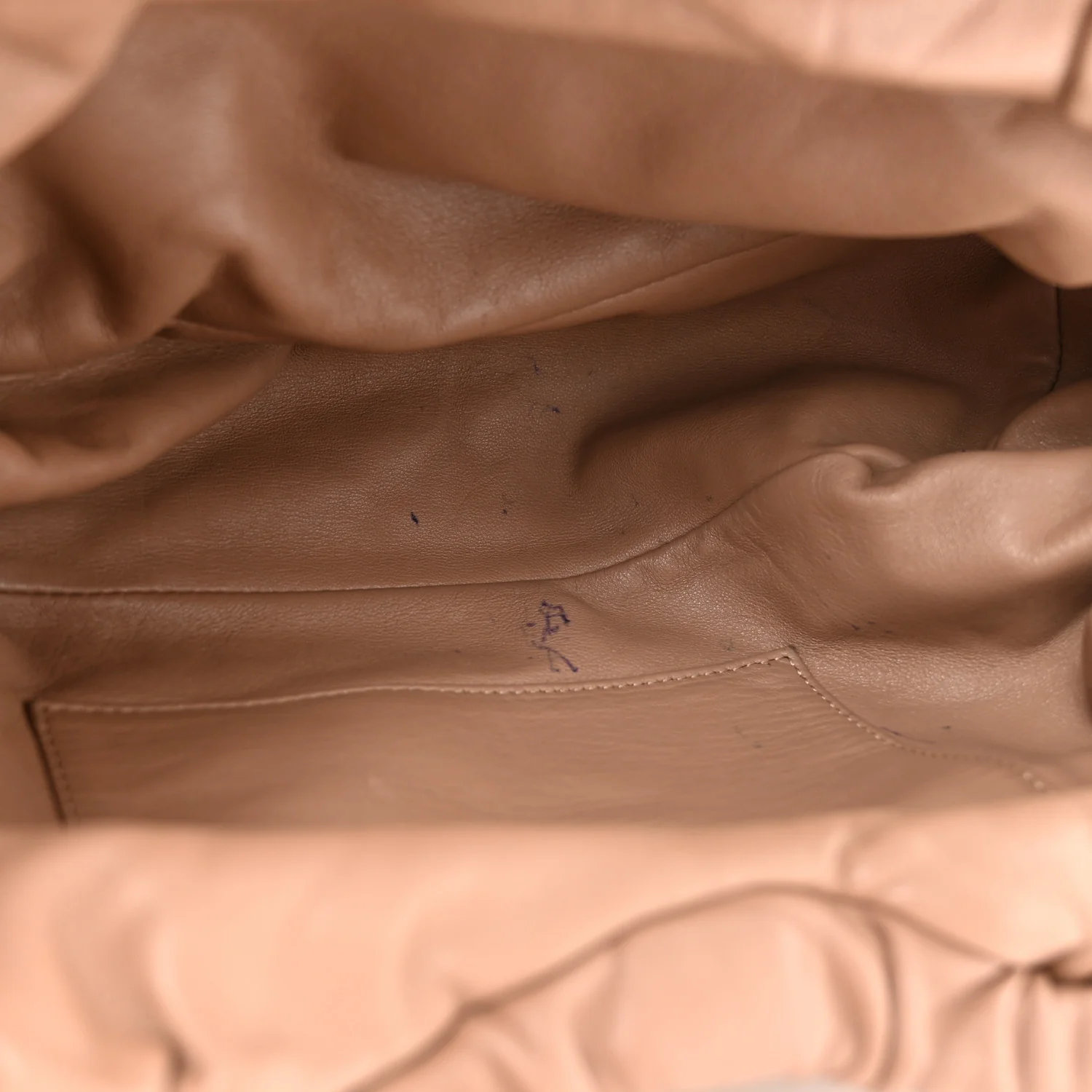 Lambskin Cloud Clutch Biscotto