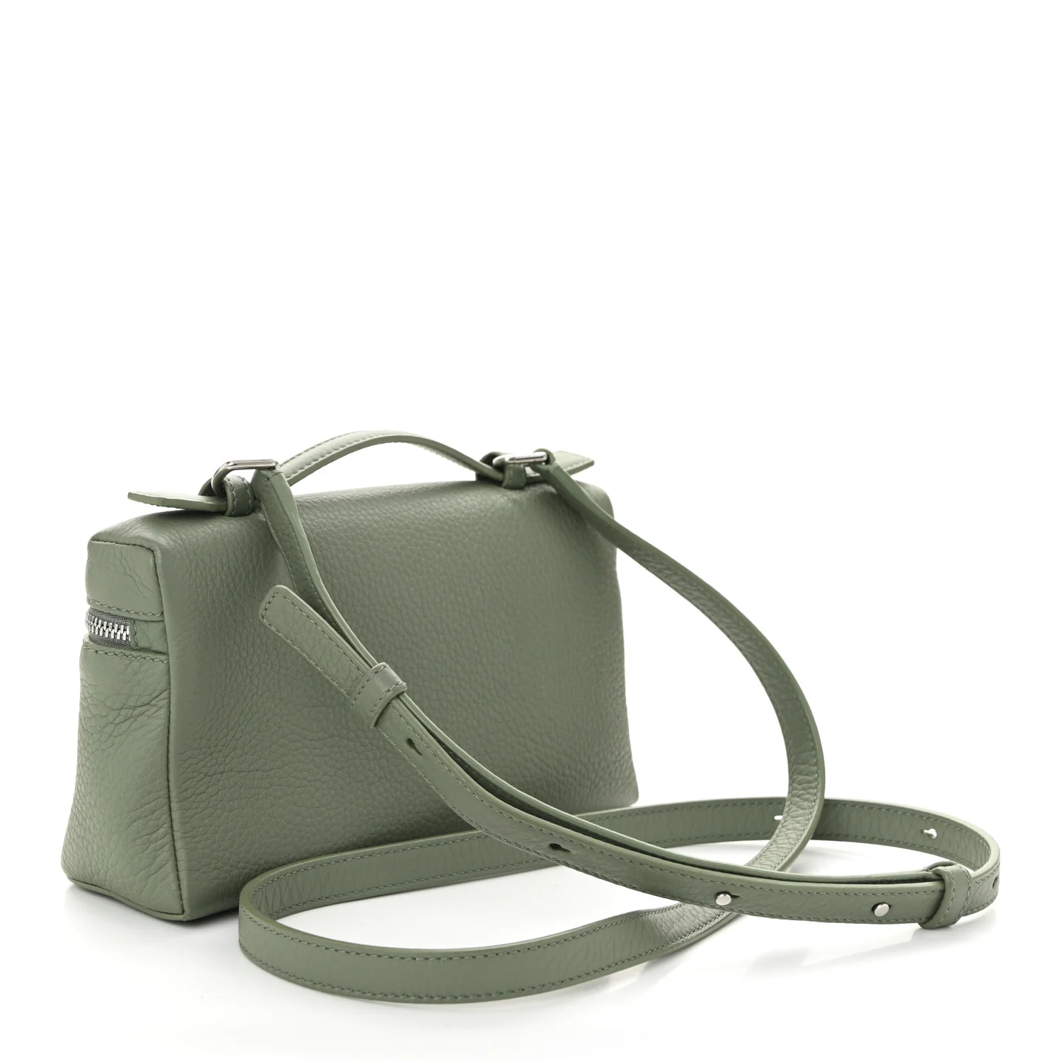 Grained Calfskin L19 Extra Pocket Pouch Sage Brush Leaves
