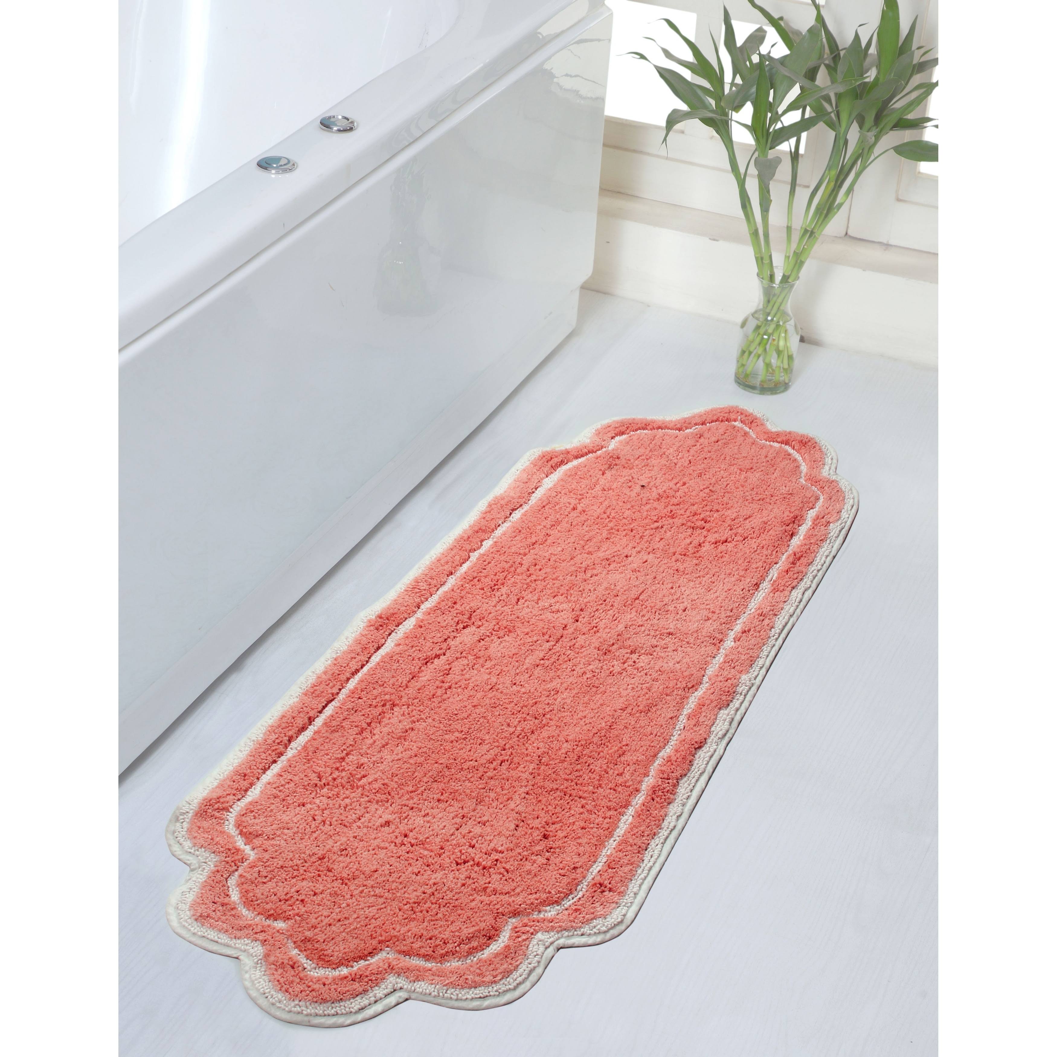 Home Weavers Allure Collection Absorbent Cotton, Machine Washable and Dry Bath Rugs - 21