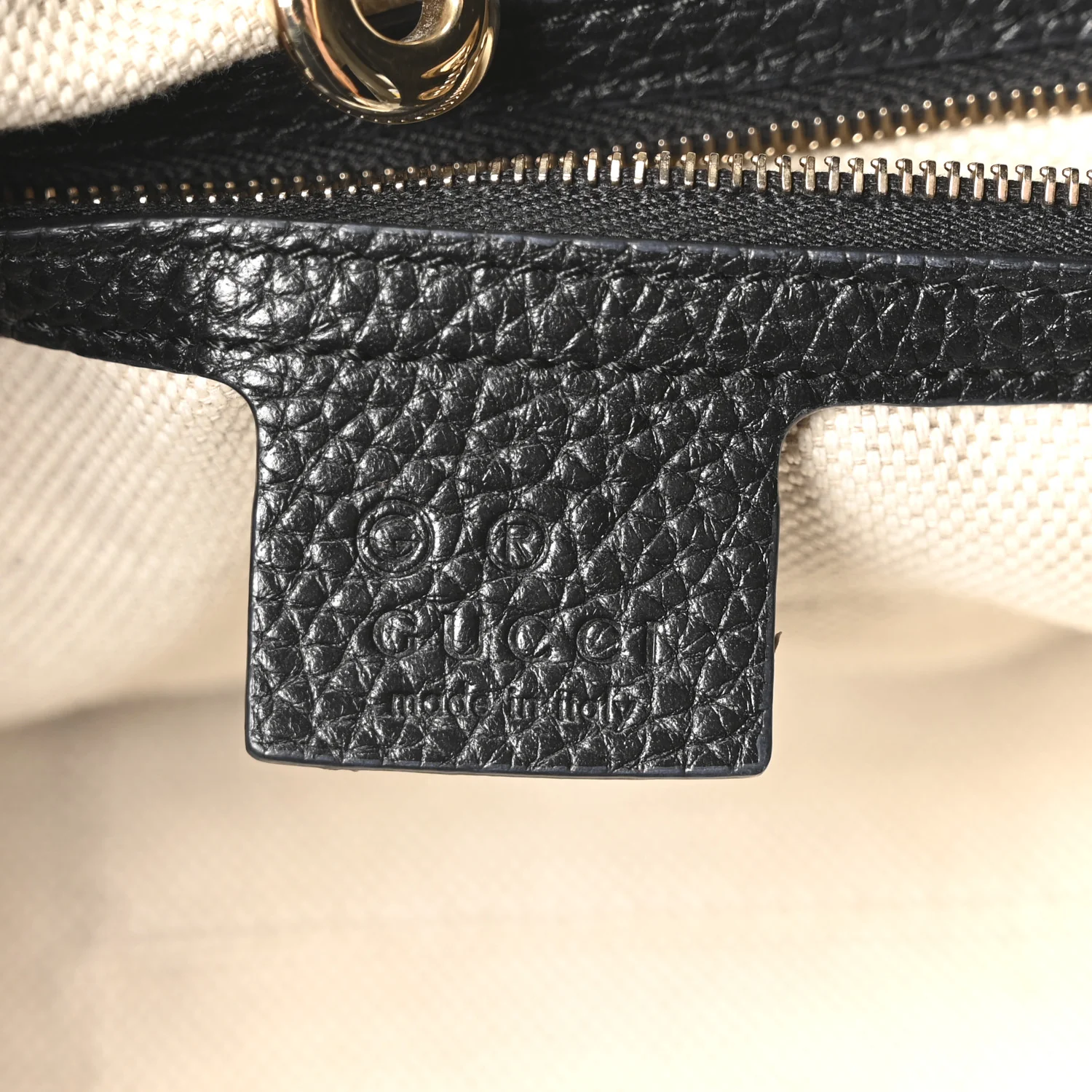 Pebbled Calfskin Medium Soho Chain Shoulder Bag Black