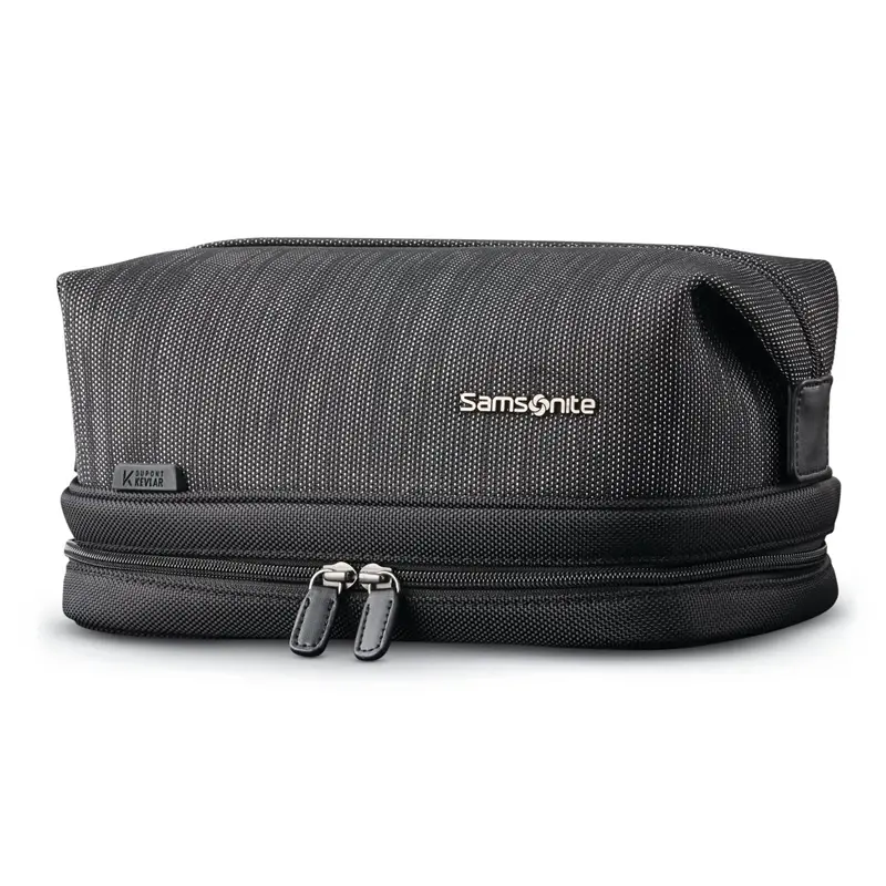 Black/Silver SXK Toiletry Kit Toiletry & Cosmetic Kits | 6521-HKEZJ - SAMSONITE OUTLET