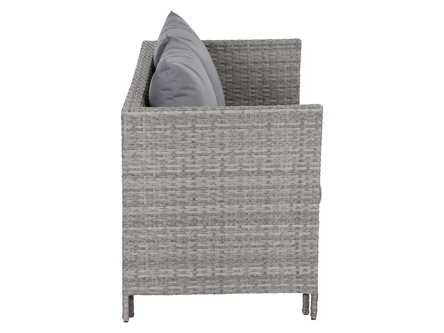Gardamo Ensemble de jardin Vigo Lounge, 4 pices, gris