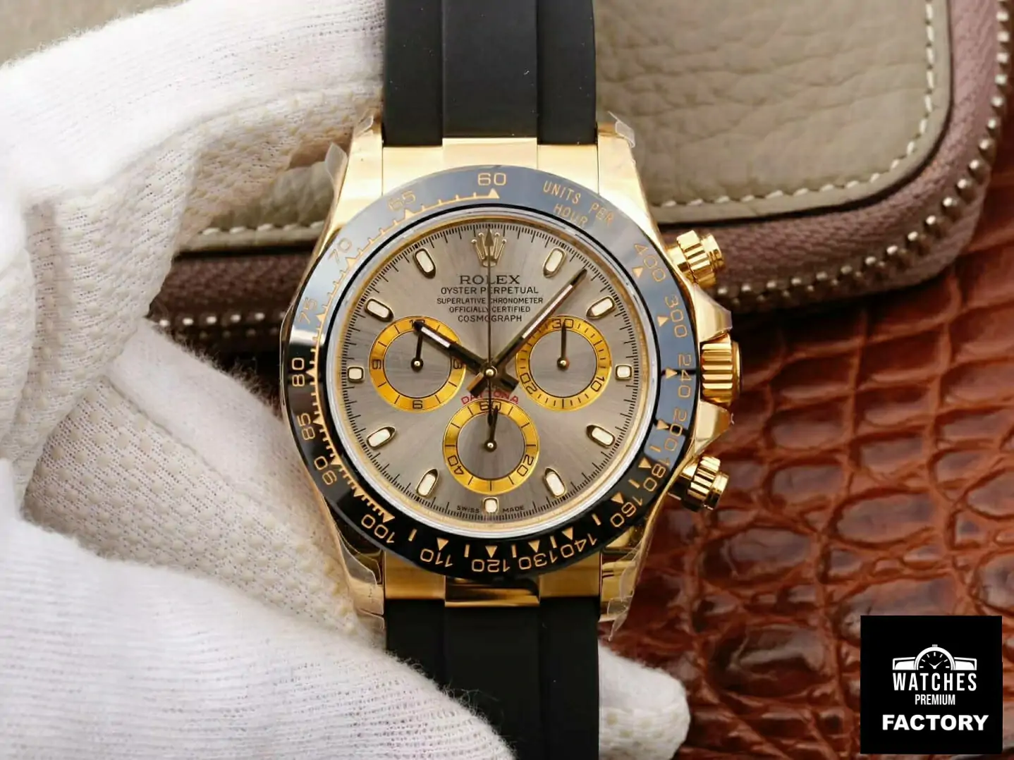 Rolex Daytona Cosmograph 116518LN JH Factory Rubber Strap