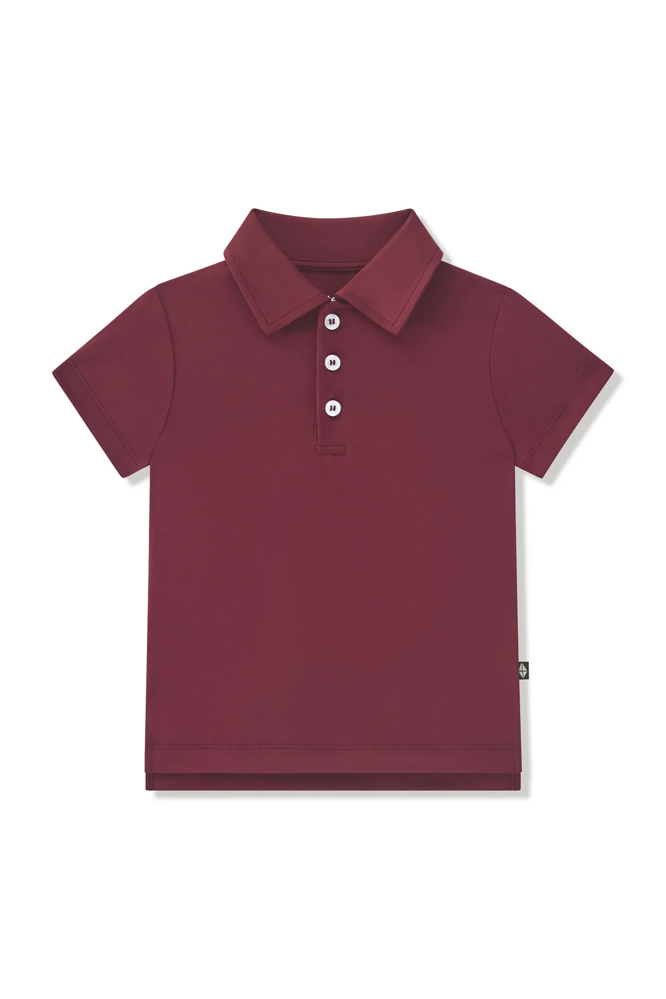 Toddler Short Sleeve Polo in Burgundy