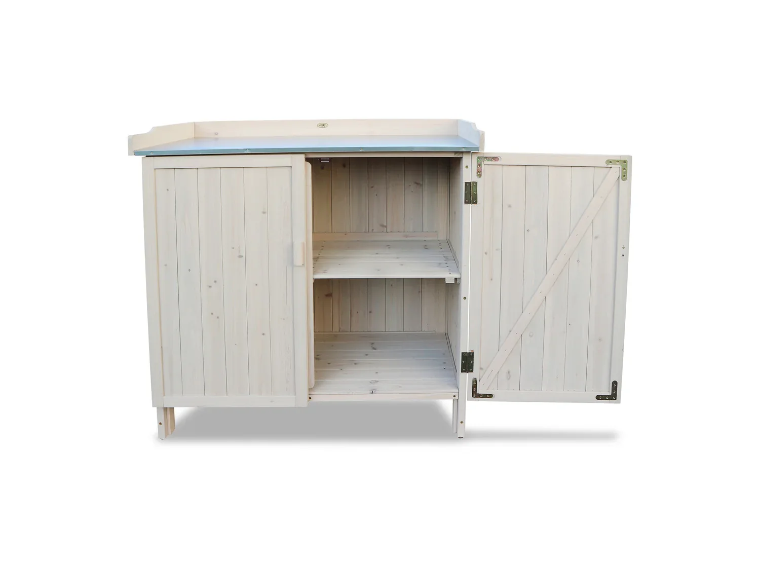 HABAU Table de jardin avec meuble bas, 98 x 48 x 95 cm