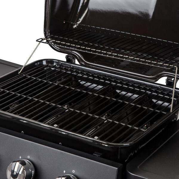 3-Burner Open Cart Propane Gas Grill in Black - Image 5