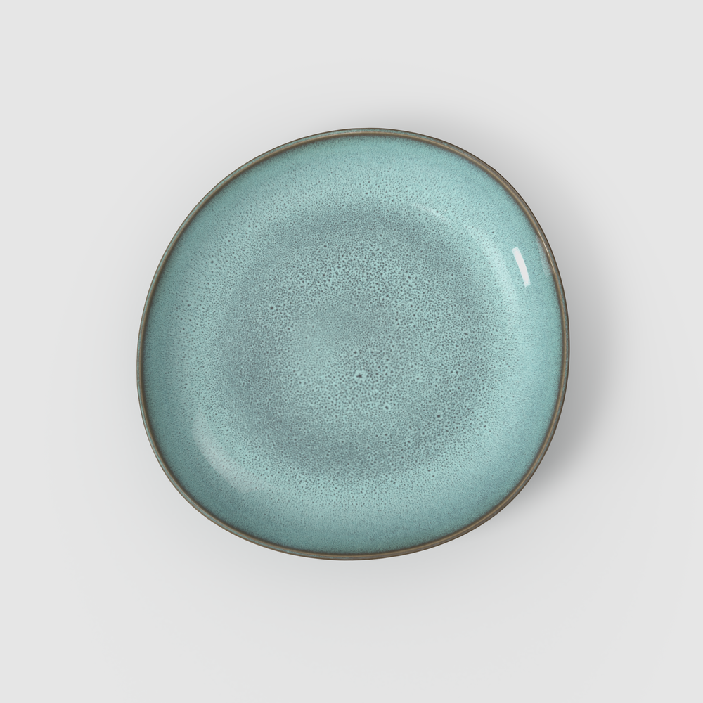 Lave Decorative fruit bowl - Blue, 20.3 oz, stoneware