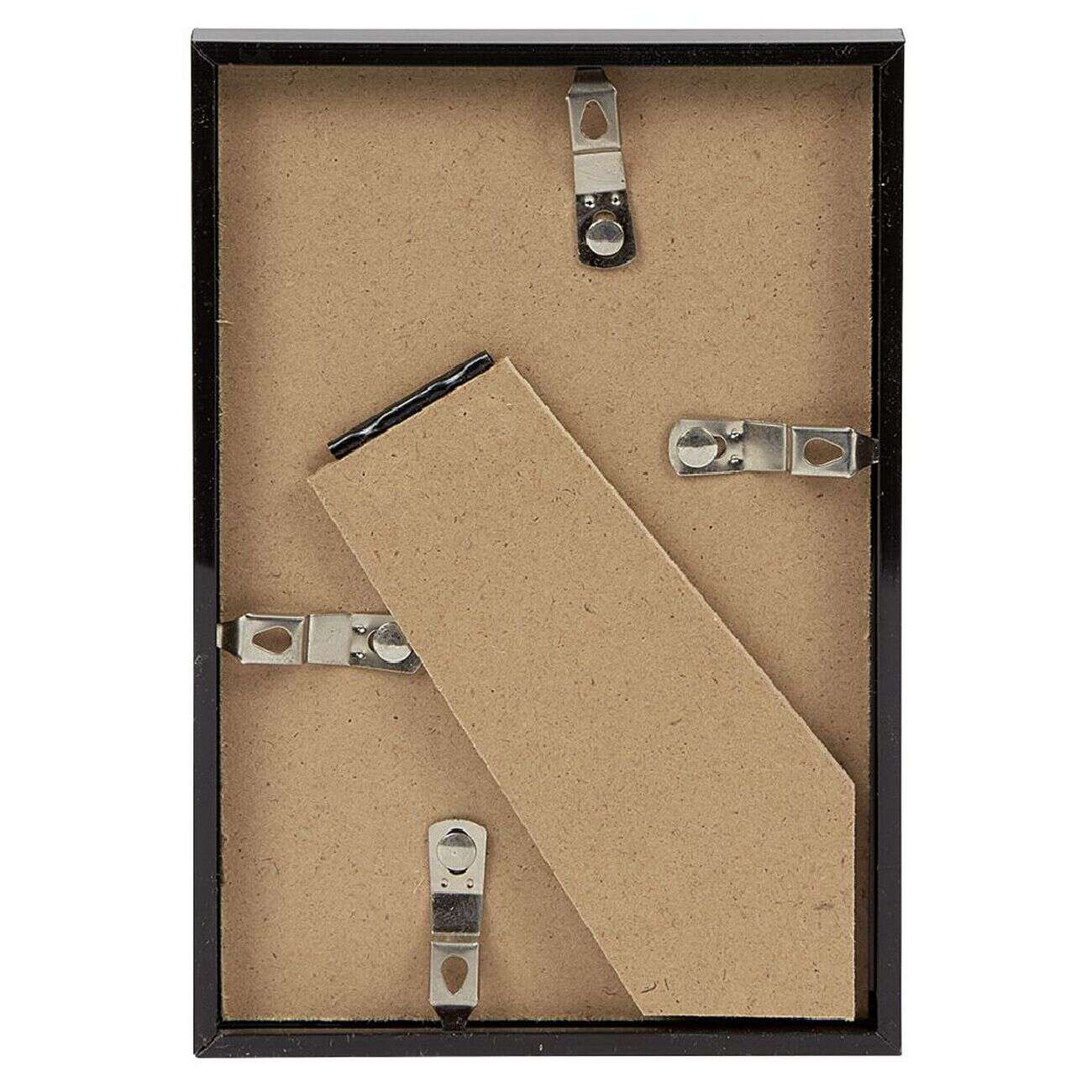 Cadre photo plastique noir 11x16cm pour photo 10x15cm