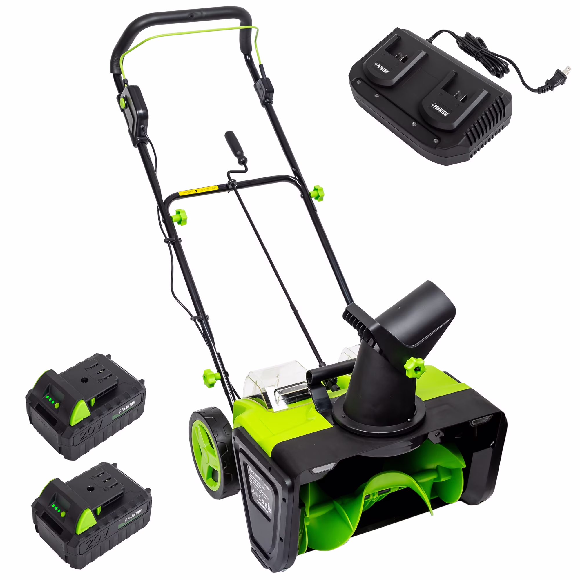 Cordless Snow Shovel, 20V Battery Powered Snow Blower, Lightweight Electric Snow Thrower with Adjustable Handle, Directional Plate, Perfect for Patios, Decks, Walkways, and Driveways (20 INCH)(20")