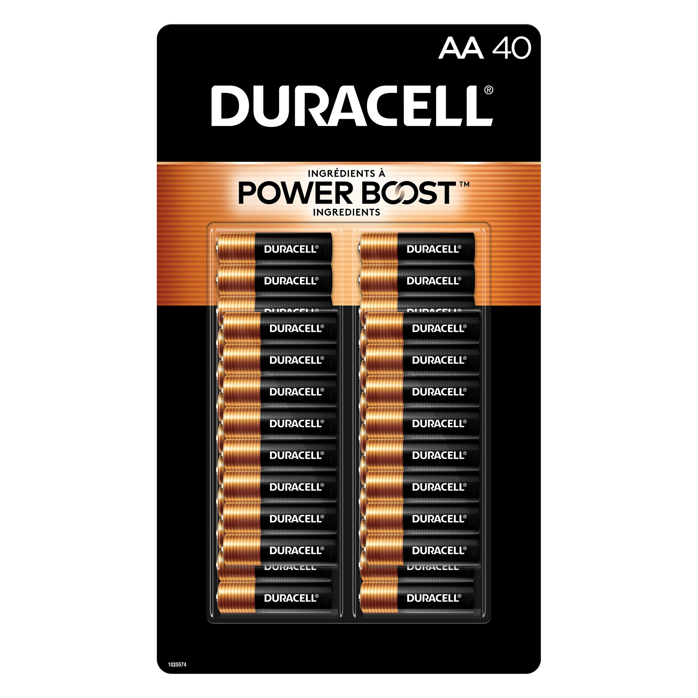 Duracell Coppertop Alkaline AA Batteries, 40 - Count