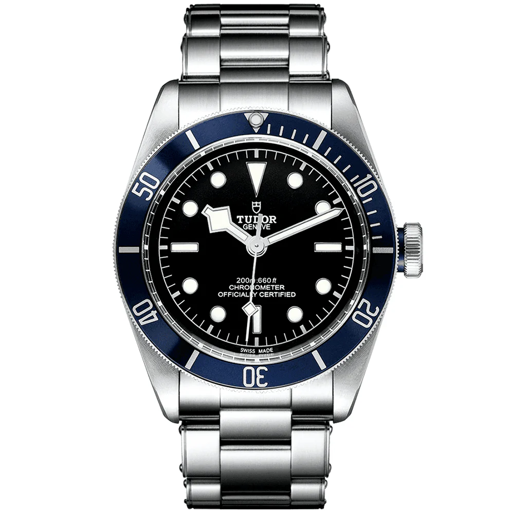 【Super Clone】TUDOR Black Bay 41mm Black Dial & Blue Bezel Men's Automatic Bracelet Watch M79230B-0008